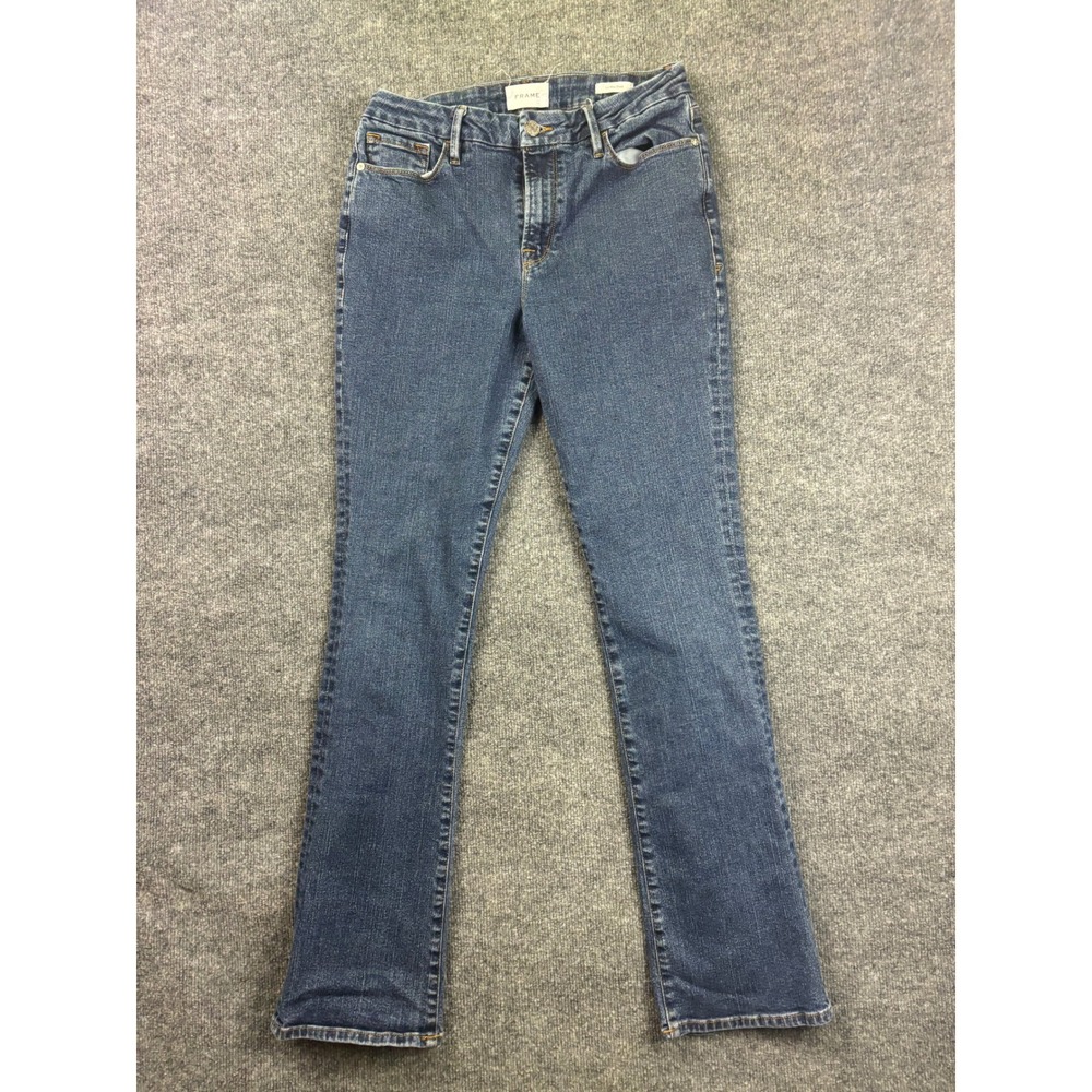 FRAME‎ Le Mini Boot Jeans Womens 30 Blue Bootcut Mid Rise Denim 65305